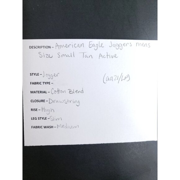 American Eagle Joggers Men's Size Small Tan Active - Picture 9 of 10